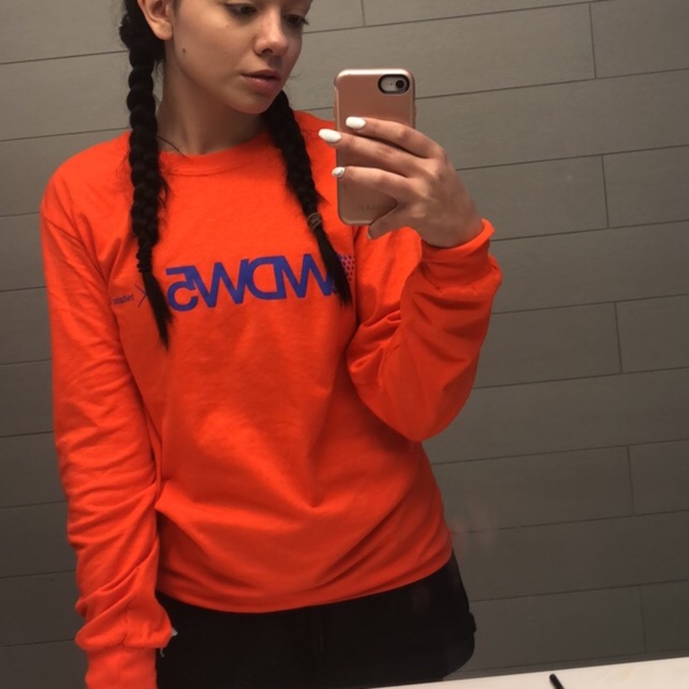 Why Don’t We long sleeved orange shirt